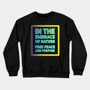 Earth's Voice: Spreading Awareness through Typography for Environmental Causes" Crewneck Sweatshirt